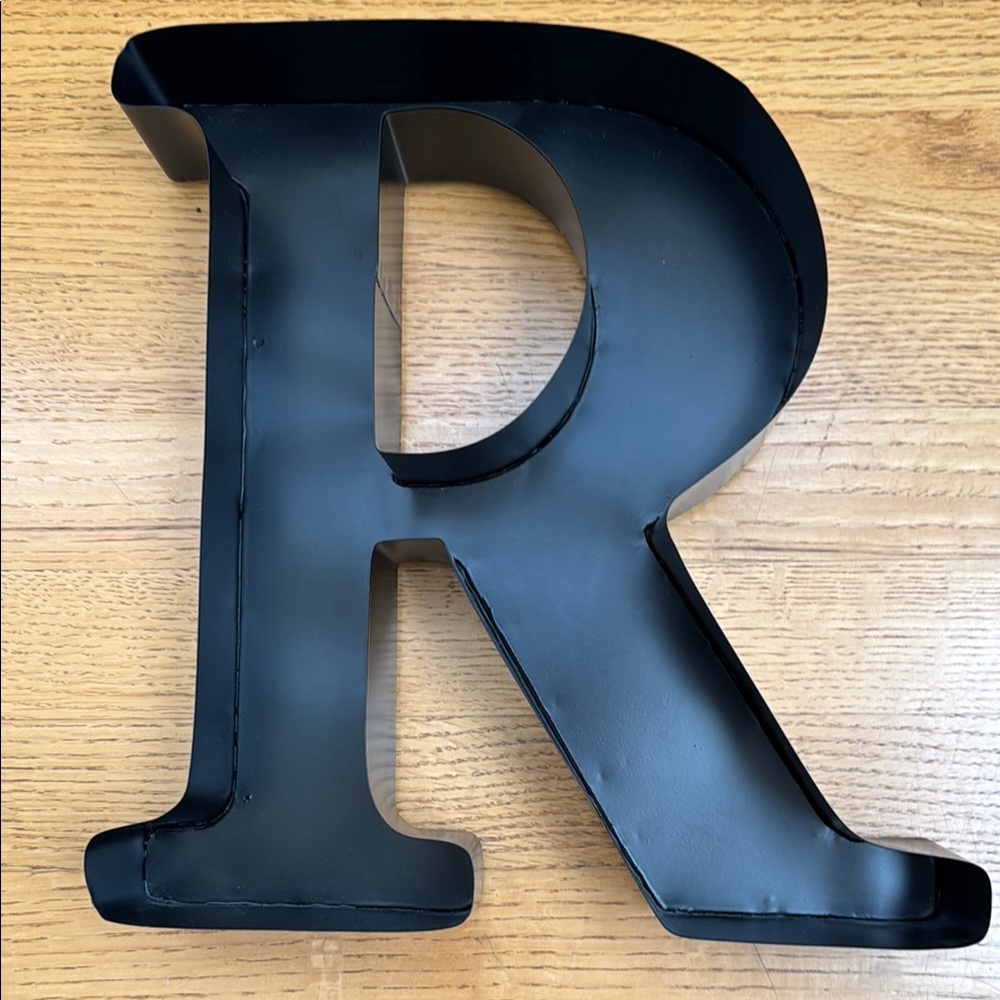 Black 3D Art Letter Wall Decor